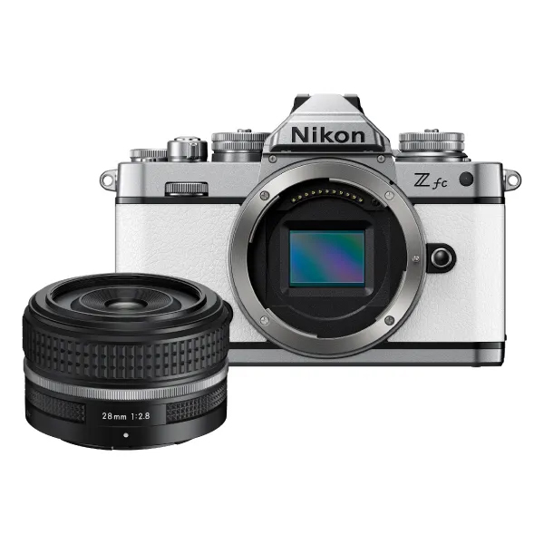 Best image for Nikon Z fc White Mirrorless Digital Camera with 28mm Len