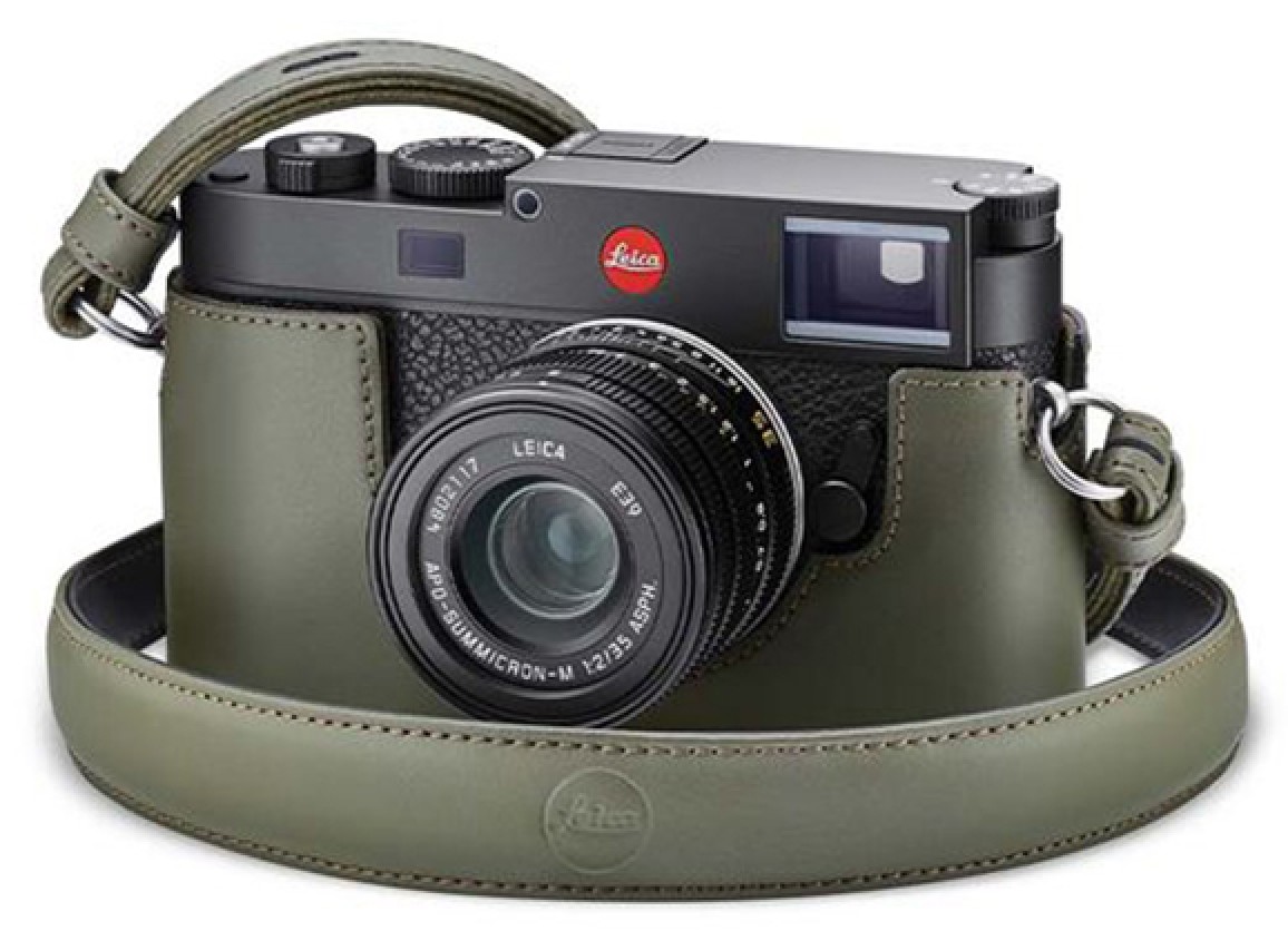Leica Carry Strap Leather M11 Olive Green