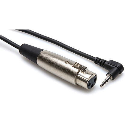 HOSA XVM-115F XLR3F - 3.5mm TRS Mini Angled Cable 15ft 4.6m - Best Available Image