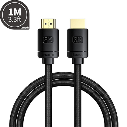 Baseus High Definition Series HDMI 8K to HDMI 8K Adapter Cable 1m
