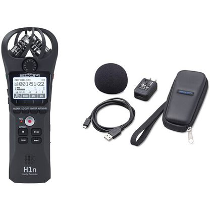Best image for ZOOM H1N Handy Recorder Kit with Windscreen, AC Adapter, USB Cable and Case