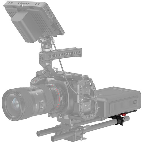 1021931_A.jpg - SmallRig V-Lock Battery Plate with 15mm LWS Rod Clamp 3016 - Image 1