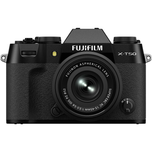 FUJIFILM X-T50 Mirrorless Camera with 15-45mm f/3.5-5.6 Lens (Black) - Best Available Image