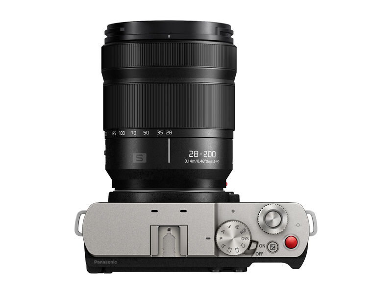 1022731_A.jpg - Panasonic Lumix S9 Mirrorless Camera with 28-200mm Kit Silver - Image 1