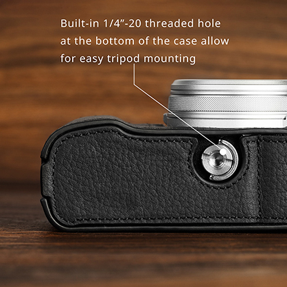 1023071_C.jpg - SmallRig Leather Half Case Kit for FUJIFILM X100VI (Black) 4700 - Image 3