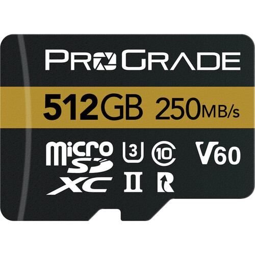Best image for ProGrade 512GB UHS-II microSDXC Memory Card with SD Adapter