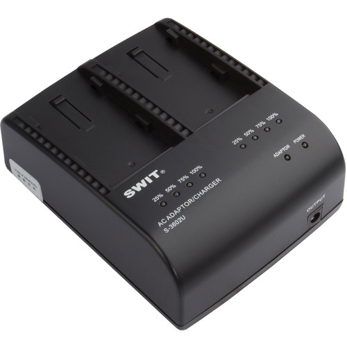 SWIT S-3602U Dual Charger/Adapter for Sony BP-U30/U60 Batteries - Best Available Image
