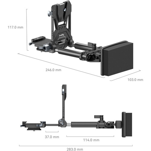 1023901_A.jpg - SmallRig Advanced V-Mount Battery Plate Kit Mounting System 4063B - Image 1