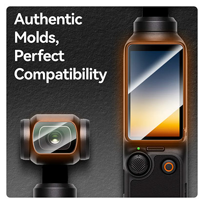 1024181_A.jpg - Telesin Tempered Film Screen Protector Set for DJI Osmo Pocket 3 Pocket 4 - Image 1