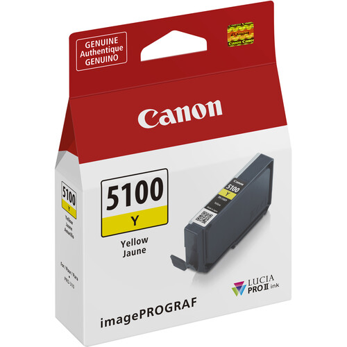 Canon PFI-5100 LUCIA PRO II Yellow Ink Tank (14.4mL) - Best Available Image