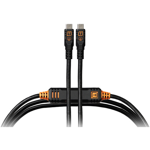 Best image for Tether Tools TetherPro Optima USB-C Cable 4.6m Non-Reflective Black Straight