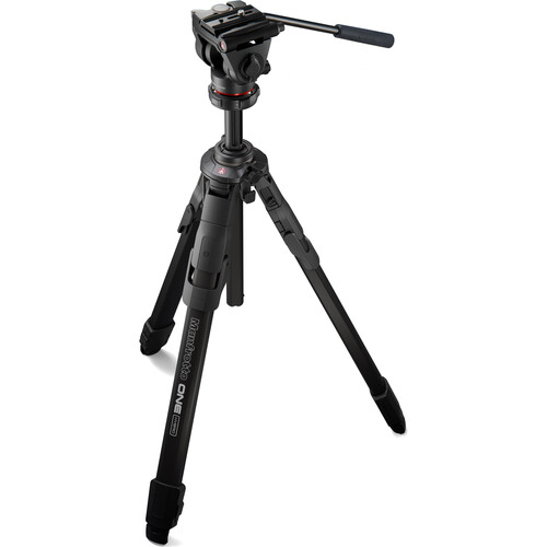 Manfrotto ONE Hybrid Aluminium Tripod with 500X Fluid Head - Best Available Image