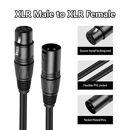 1025171_C.jpg - Camera Armour XLR Male to XLR Female Cable - 30 cm - Image 3