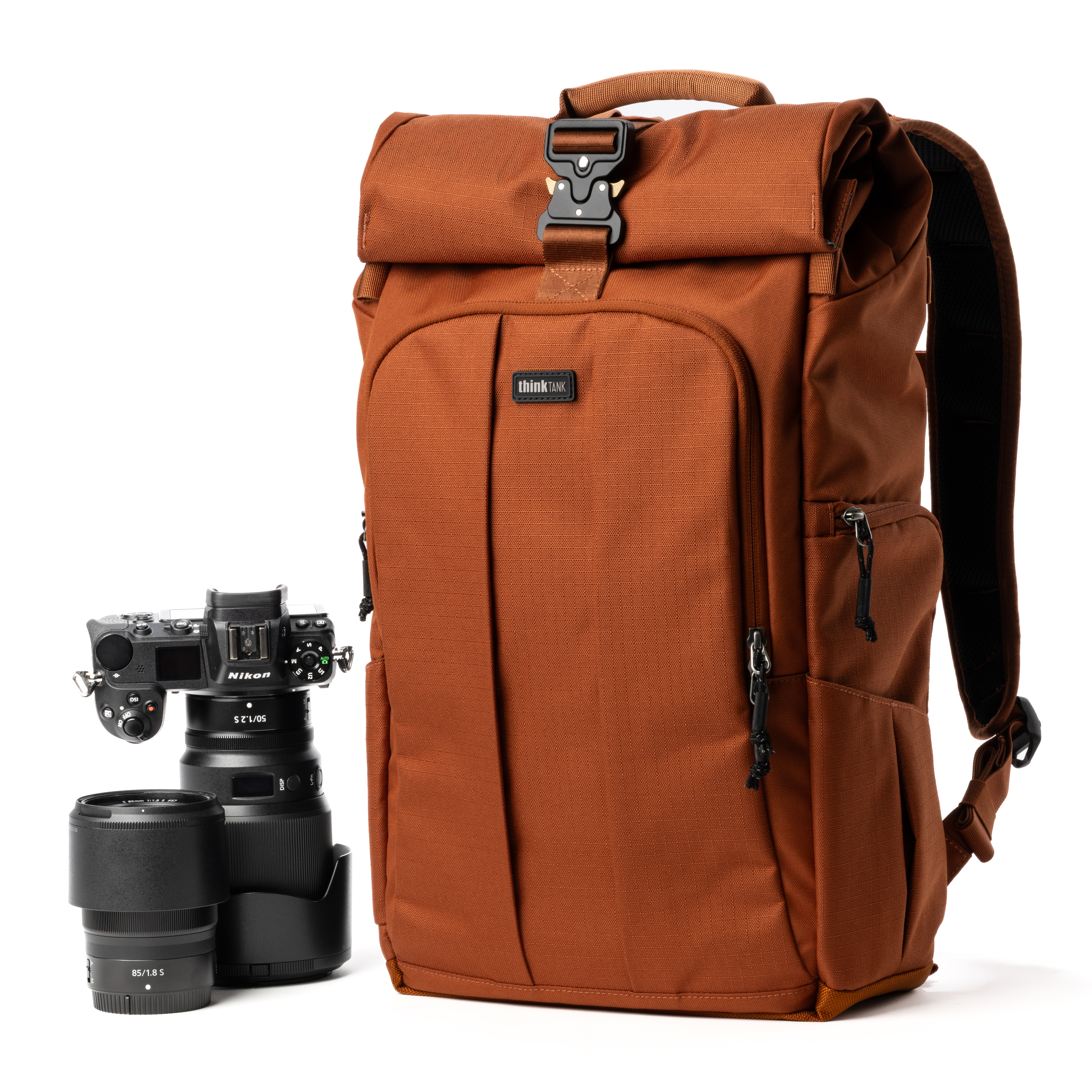 1025401_C.jpg - Think Tank Photo FocusPoint Rolltop Camera Backpack (Urban Rust Orange, 30L) - Image 3