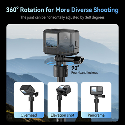 1025901_C.jpg - Telesin Shorty Remote Control Tripod/Selfie Stick for HERO13/12/11/10/9/MAX - Image 3