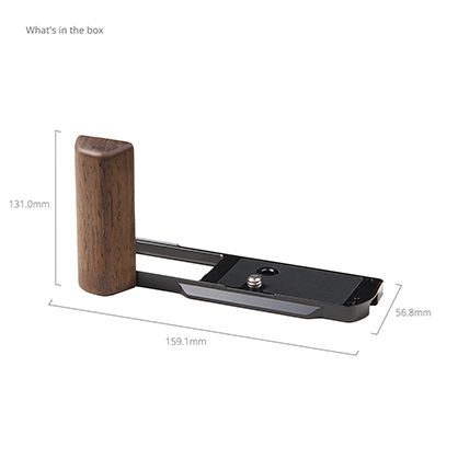 1026061_B.jpg - SmallRig L-Shaped Mount Plate with Wooden Handle for Panasonic S9 5945 - Image 2