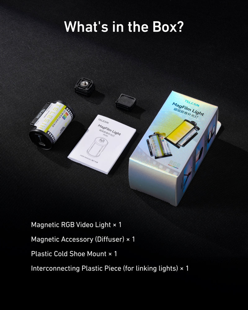 1026131_D.jpg - Telesin MagFilm Mini Magnetic RGB Video Light (with Cold Shoe) - Image 4