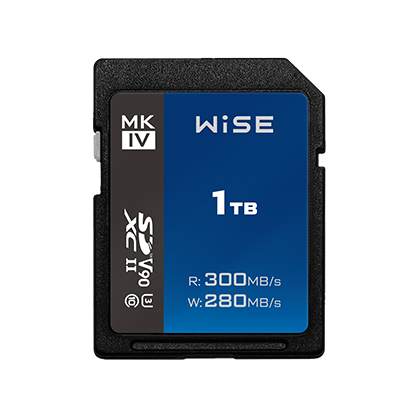 Wise 1TB SDXC UHS-II V90 MK-IV Memory Card - Best Available Image