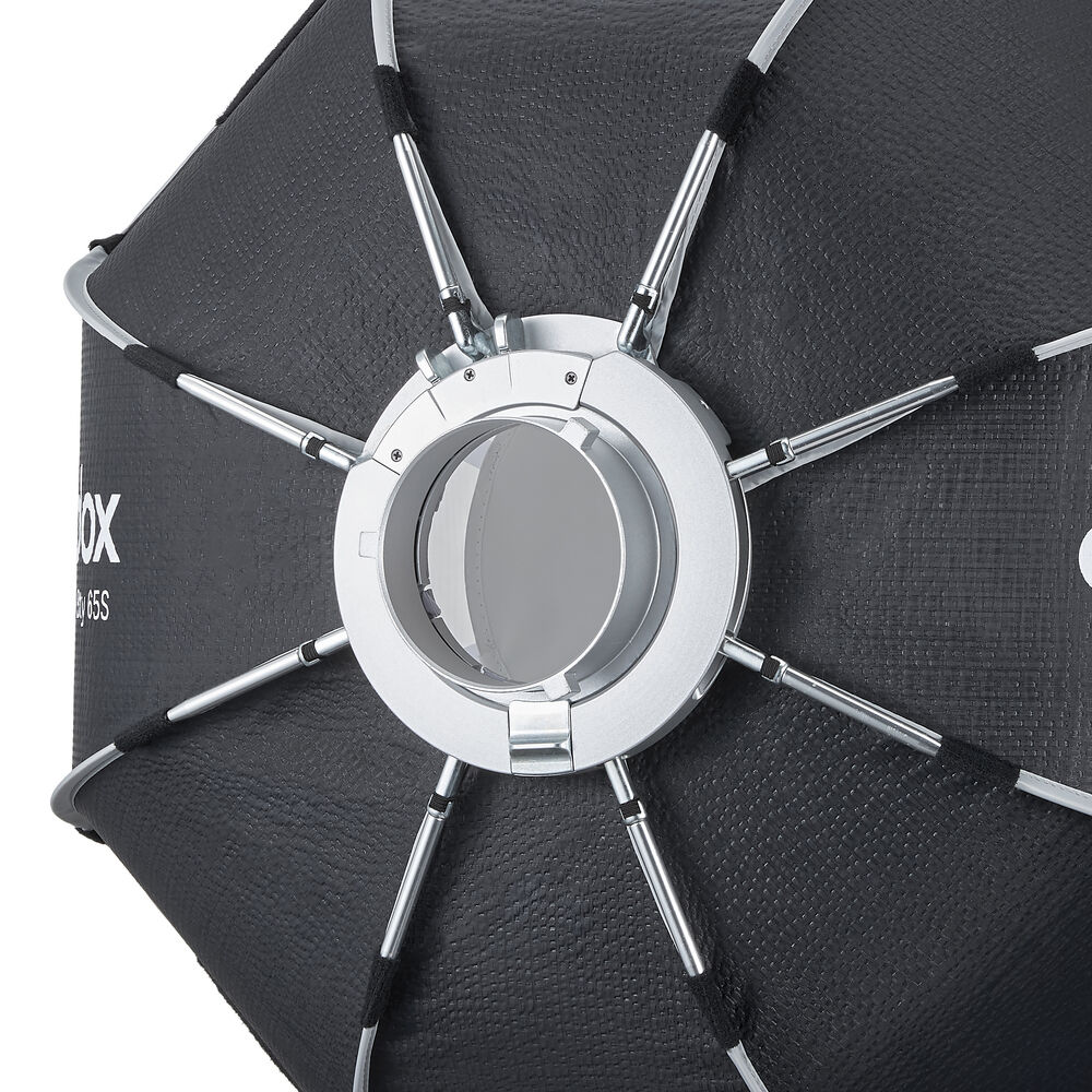 1026981_B.jpg - Godox EazyFlow Bty 65S Collapsible Beauty Dish (Black/Silver, 65cm) - Image 2