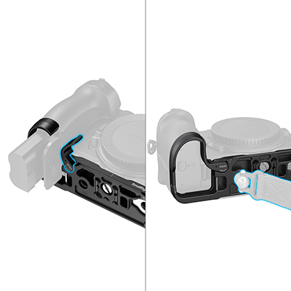 1027061_B.jpg - SmallRig Bottom Mount Plate for Nikon Z5IIC (Black) 6695 - Image 2