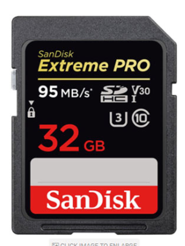 Sandisk EXTREME PRO SDHC 32GB 95MB/S UHS1 C10 U3