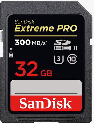 Sandisk EXTREME PRO SDHC 32GB 300MB/S UHS-II U3
