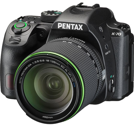 Pentax K-70 DSLR Camera +18-135mm WR Lens