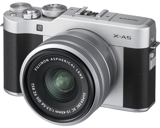 Fujifilm X-A5 with 15-45mm Lens (Silver)