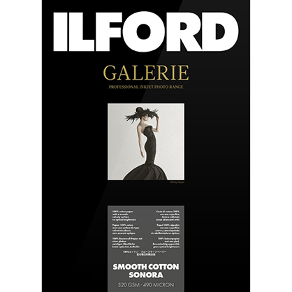Ilford Galerie Smooth Cotton Sonora 320gsm A3+ 25 sheets - Best Available Image