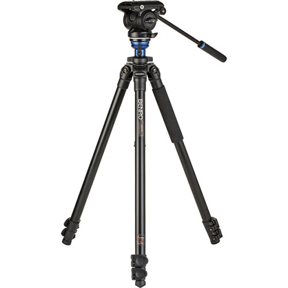 Benro A2573F Aluminum Single Tube Tripod with S4Pro Fluid Video Head - Best Available Image