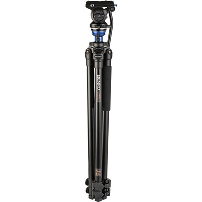 1019102_C.jpg - Benro A2573F Aluminum Single Tube Tripod with S4Pro Fluid Video Head - Image 3