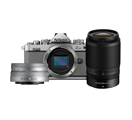 Best image for Nikon Z fc Natural Grey 16-50MM VR + 50-250MM Twin Kit