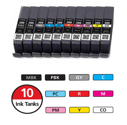Best image for Canon PROGRAF Pro-300 10 Ink Tank Set