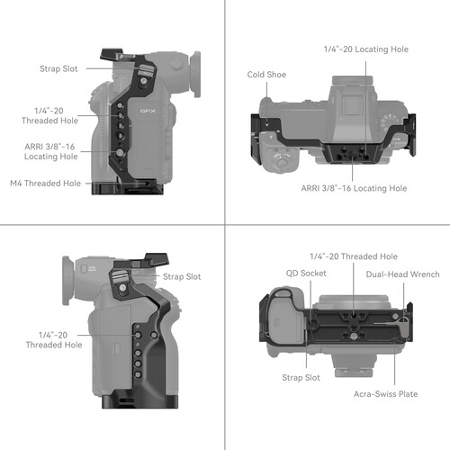 1021992_A.jpg - SmallRig Camera Cage Kit for FUJIFILM GFX100 II 4201 - Image 1