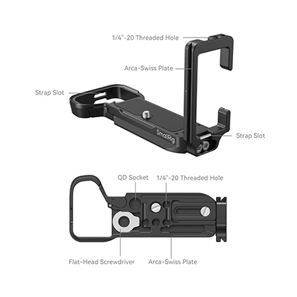 1022732_B.jpg - SmallRig L-Bracket for Sony A7CII A7CR 4569 - Image 2