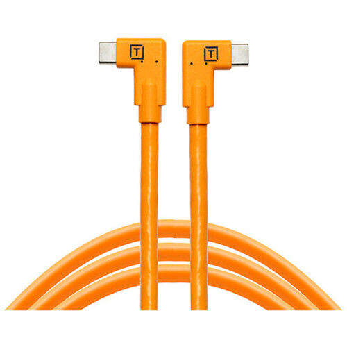 Best image for Tether Tools TetherPro Dual Right-Angle USB-C Cable 4.6 Metre Orange