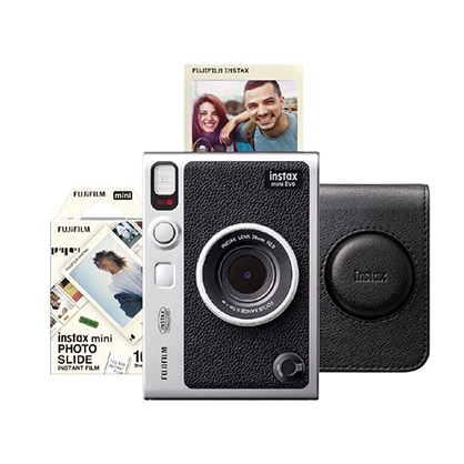 Instax Mini Evo Instant Film Camera - Black (2024 Limited Edition Gift Pack) - Best Available Image