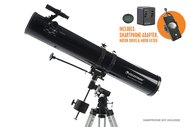 Best image for Celestron PowerSeeker 114EQ with Motor Drive and Phone Adapter