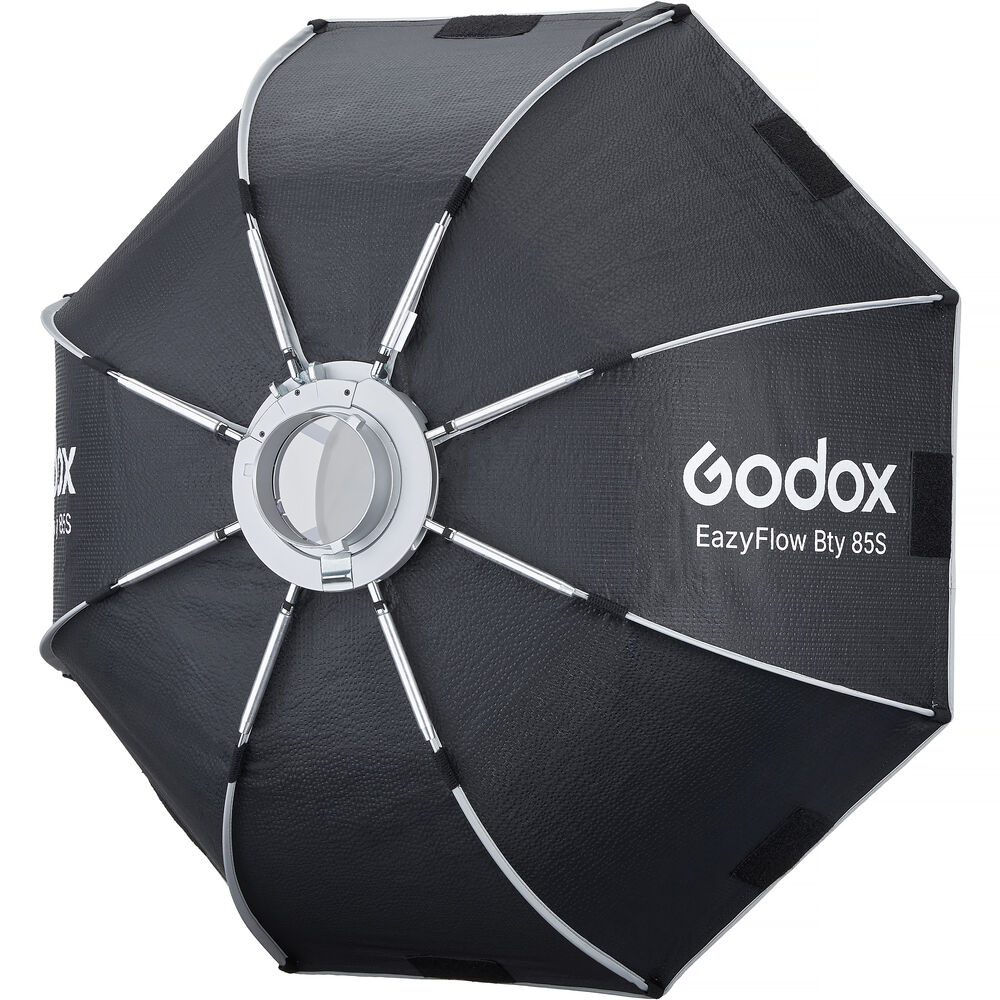 1026982_B.jpg - Godox EazyFlow Bty 85S Collapsible Beauty Dish (Black/Silver, 85cm) - Image 2