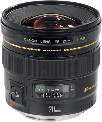 Canon EF 20mm F2.8 USM Wide Angle Lens