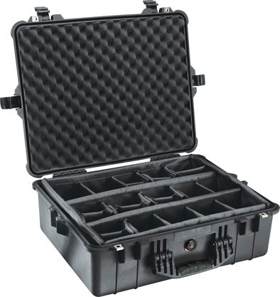 Pelican 1600 case with dividers