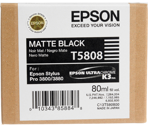 Epson 3800/3880 K3 80ml Ink Matte Black - Best Available Image