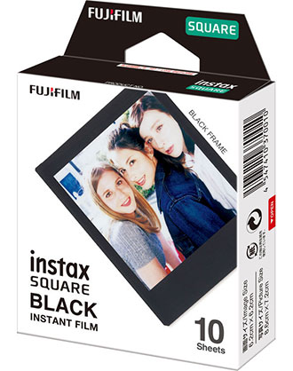 1014823_A.jpg - Fujifilm Instax Square Film 10pk Black