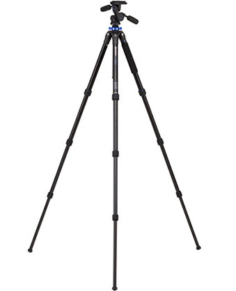 1015723_A.jpg - Benro TMA28AHD2 Series 2 Mach3 Aluminum Tripod with HD2 3-Way Pan/Tilt Head - Image 1
