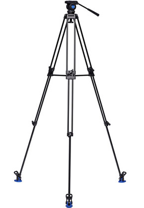 1015753_A.jpg - Benro KH26NL Al Dual-Tube 3-sect Tall Tripod with K5 Video Head - Image 1