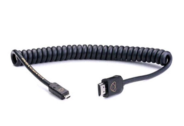 Atomos AtomFLEX Coiled Micro-HDMI to HDMI Cable (16 to 32")