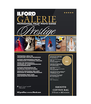Ilford Galerie Smooth Cotton Rag 310gsm A3 25 Sheets - Best Available Image