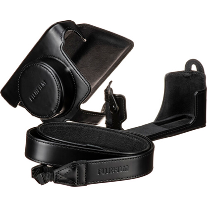 1019373_A.jpg - Fujifilm   X100V  Leather case - Black - Image 1