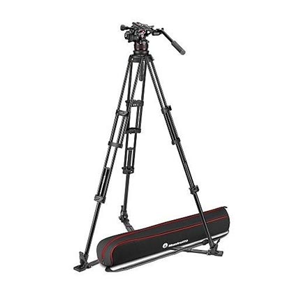 Manfrotto Nitrotech 612 Video Head and Aluminium Twin GS Tripod - Best Available Image
