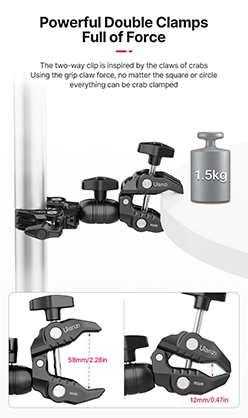 1020213_B.jpg - Ulanzi R096 Double Super Clamp - Image 2